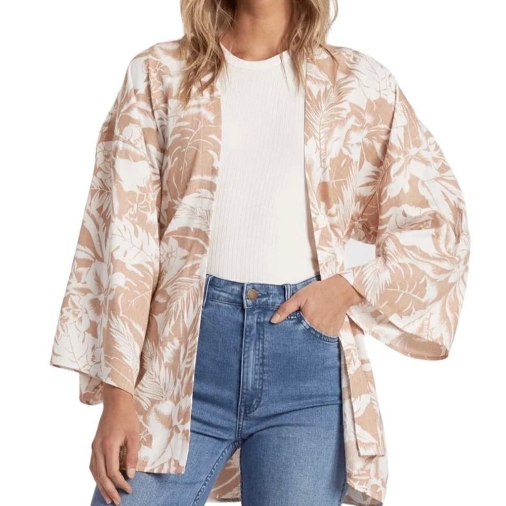 NWT Billabong Sweet Summer Kimono Sz Med